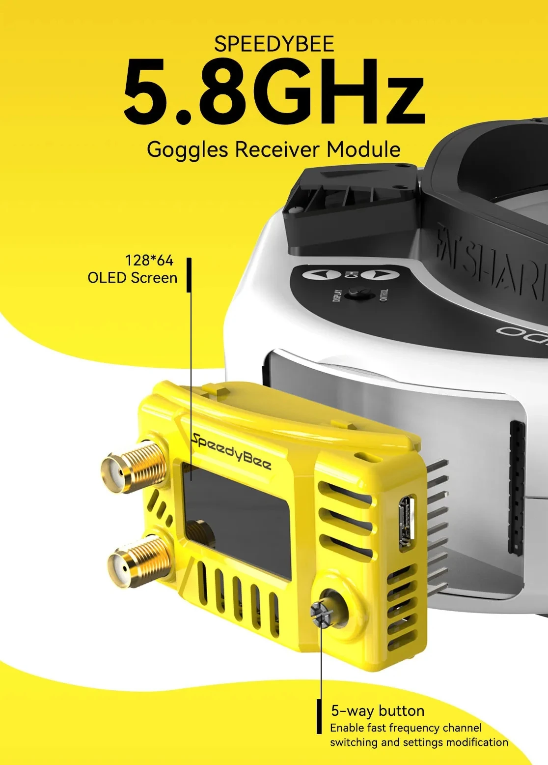 Drone Compass - SpeedyBee FPV Goggles Module 5.8GHz -
