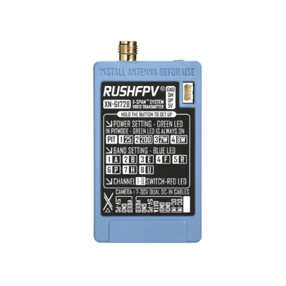 RUSHFPV 6.1‑7.2G 8W X61728 VTX - đánh giá và giá Drone Receiver