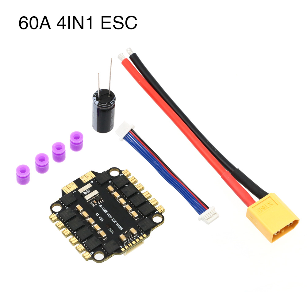 UAngel 4IN1 45A 60A ESC BLHELI - đánh giá và giá Drone Esc
