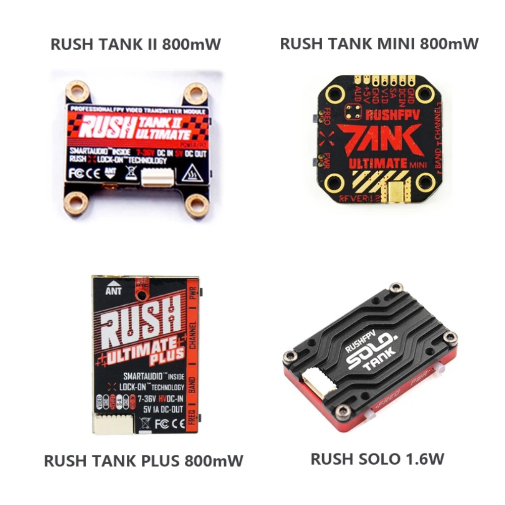 RUSH TANK Ultimate II/Mini/PLU - đánh giá và giá Drone Receiver